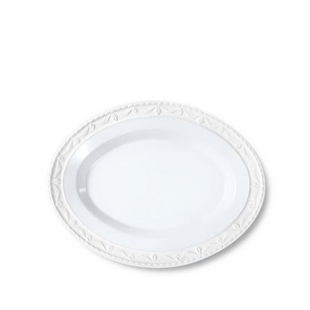 KPM Blanc Nouveau Platte oval, groß